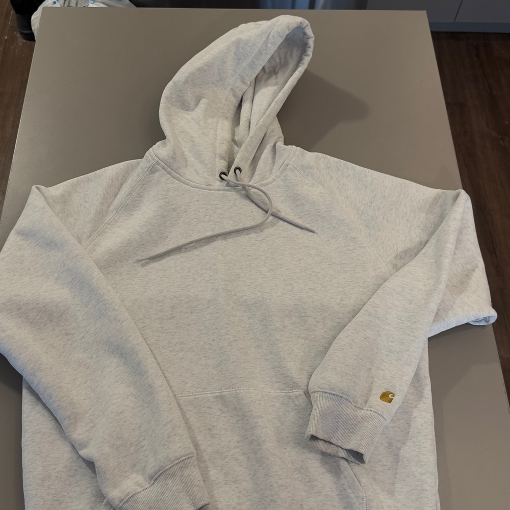 Carhartt Heather Gray Hooded Pullover Sweatshirt